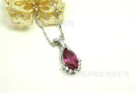 925純銀紅剛玉項(xiàng)鏈 韓國(guó)飾品批發(fā)市場(chǎng)的性?xún)r(jià)比之選